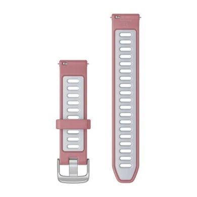 Ремешок Garmin для Forerunner 265s Pink/Whitestone with Silver Hardware 18mm 010-11251-A5