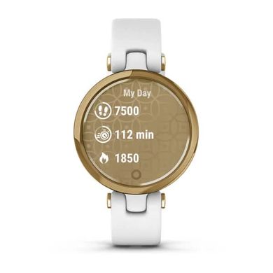 Смарт-часы Garmin Lily Light Gold Bezel with White Case and Italian Leather Band 010-02384-B3