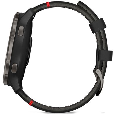 Смарт-часы Garmin Venu 2 Slate with Black Leather Band 010-02430-21