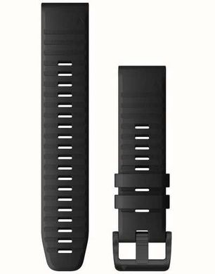 Ремешок для Fenix 6 22mm QuickFit Black Silicone bands 010-12863-00