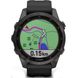 Смарт-часы Garmin Fenix 7S Sapphire Solar Carbon G. DLC Titanium w. Black Band 010-02539-25