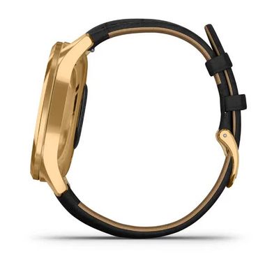 Смарт-часы Garmin vivomove Luxe Pure Gold-Black Leather 010-02241-22