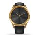 Смарт-годинник Garmin vivomove Luxe Pure Gold-Black Leather 010-02241-22