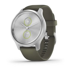Смарт-часы Garmin vivomove Style Silver-Moss Green Silicone 010-02240-21