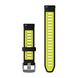 Ремінець Garmin для Forerunner 265s Black/Amp Yellow with Slate Hardware 18mm 010-11251-A3