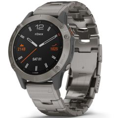 Спортивний годинник Garmin Fenix 6 Pro Sapphire Titanium with Vented Titanium Bracelet (010-02158-23)