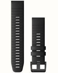 Ремешок для Fenix 6 22mm QuickFit Black Silicone bands (010-12863-00)