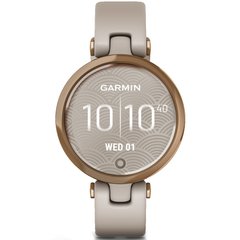 Смарт-годинник Garmin Lily Rose Gold Bezel with Light Sand Case and Silicone Band 010-02384-11