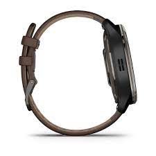Смарт-часы Garmin Venu 2 Plus Slate S. Steel Bezel W. Slate Case And B. Leather Band 010-02496-15