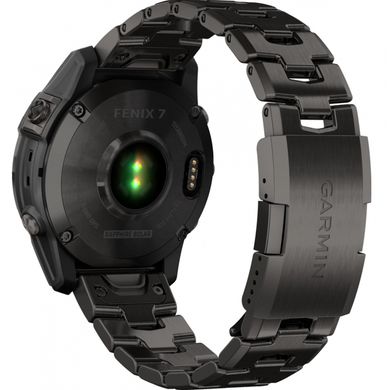 Смарт-часы Garmin Fenix 7 Sapphire Solar C. Grey DLC Titanium w. Carbon Grey DLC V. Titanium Band 010-02540-39