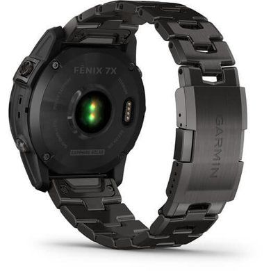 Смарт-часы Garmin Fenix 7X Sapphire Solar C. Grey DLC Titanium w. Carbon Grey DLC Vented T. Band 010-02541-27