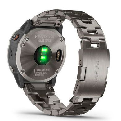 Спортивний годинник Garmin Fenix 6X Pro Solar Edition Titanium with Vented Titanium Bracelet 010-02157-24