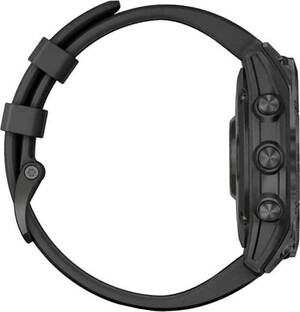 Смарт-часы Garmin Fenix 7 Sapphire Solar Carbon Gray DLC Titanium with Black Band 010-02540-21