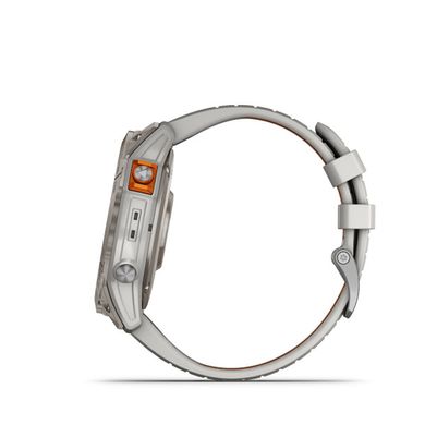 Смарт-часы Garmin Fenix ​​7X Pro Sapphire Solar Titanium w. Fog Gray/Ember O. Band 010-02778-15