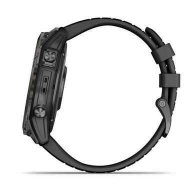 Смарт-часы Garmin Fenix ​​7X Pro Sapphire Solar Carbon G. DLC Tit. with Black Band 010-02778-11
