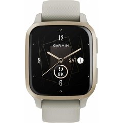 Смарт-часы Garmin Venu Sq 2-Music Edition Cream Gold Aluminum Bezel with French Gray Case and Silicone Band 010-02700-12