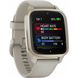 Смарт-годинник Garmin Venu Sq 2-Music Edition Cream Gold Aluminum Bezel with French Gray Case and Silicone Band 010-02700-12
