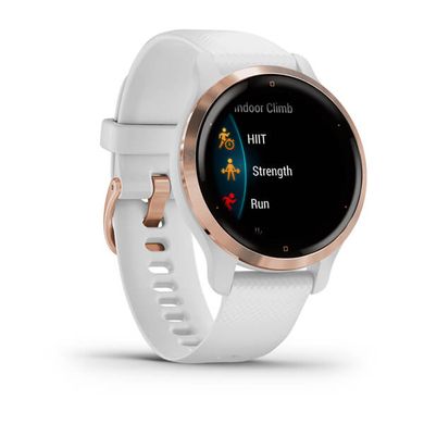 Смарт-годинник Garmin Venu 2S Rose Gold Bezel with White Case and Silicone Band 010-02429-13