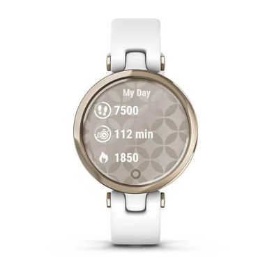 Смарт-годинник Garmin Lily Sport Edition - Cream Gold Bezel with White Case and S. Band 010-02384-10