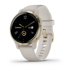 Смарт-годинник Garmin Venu 2S Light Gold Stainless Steel Bezel with Light Sand Case and Silicone Band 010-02429-11