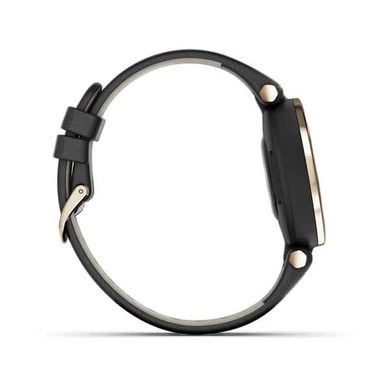 Смарт-часы Garmin Lily Cream Gold Bezel with Black Case and Italian Leather Band 010-02384-B1