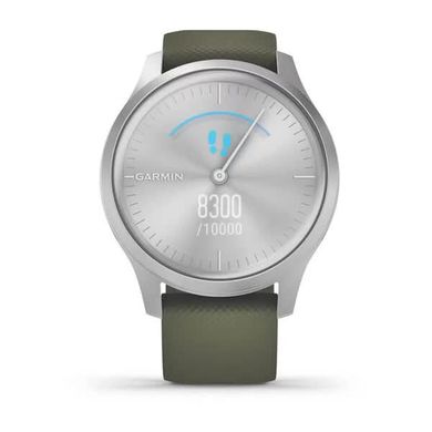 Смарт-часы Garmin vivomove Style Silver-Moss Green Silicone 010-02240-21
