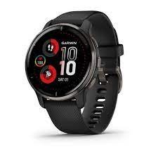 Смарт-годинник Garmin Venu 2 Plus Slate Stainless Steel Bezel with Black Case and Silicone Band 010-02496-11