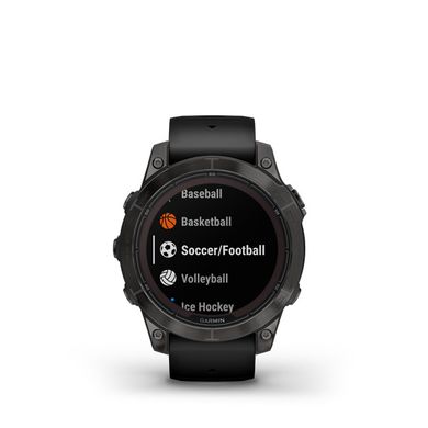 Смарт-часы Garmin Fenix ​​7 Pro Sapphire Solar Carbon G. DLC Tit. with Black Band 010-02777-11