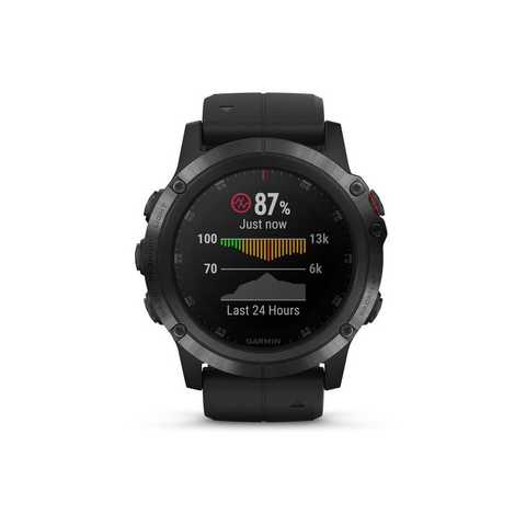 Garmin Fenix 5 Plus Sapphire, Black with Black Band