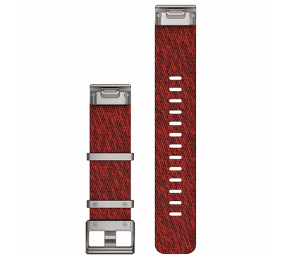 Ремінець Garmin QuickFit 22 MARQ Watch Bands Jacquard-weave Nylon Strap – Red 010-12738-22